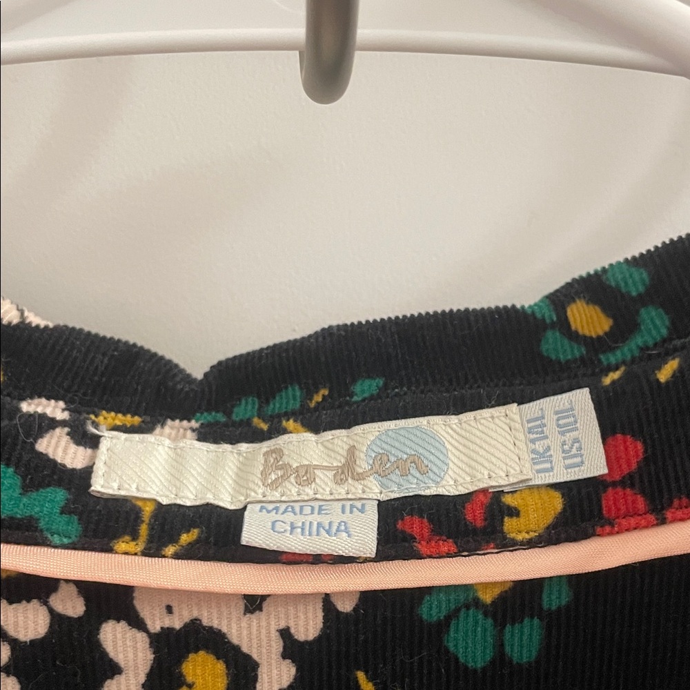Boden Black Floral Long Sleeve Dress - Picture 2 of 10